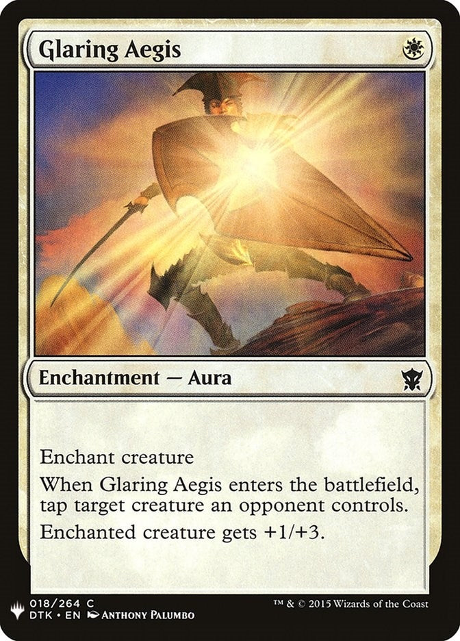 Image for Glaring Aegis (The List Reprints) (18) - Magic: The Gathering
