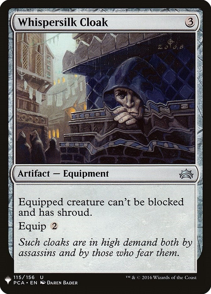 Image for Whispersilk Cloak (PCA) (The List Reprints) (115) - Magic: The Gathering