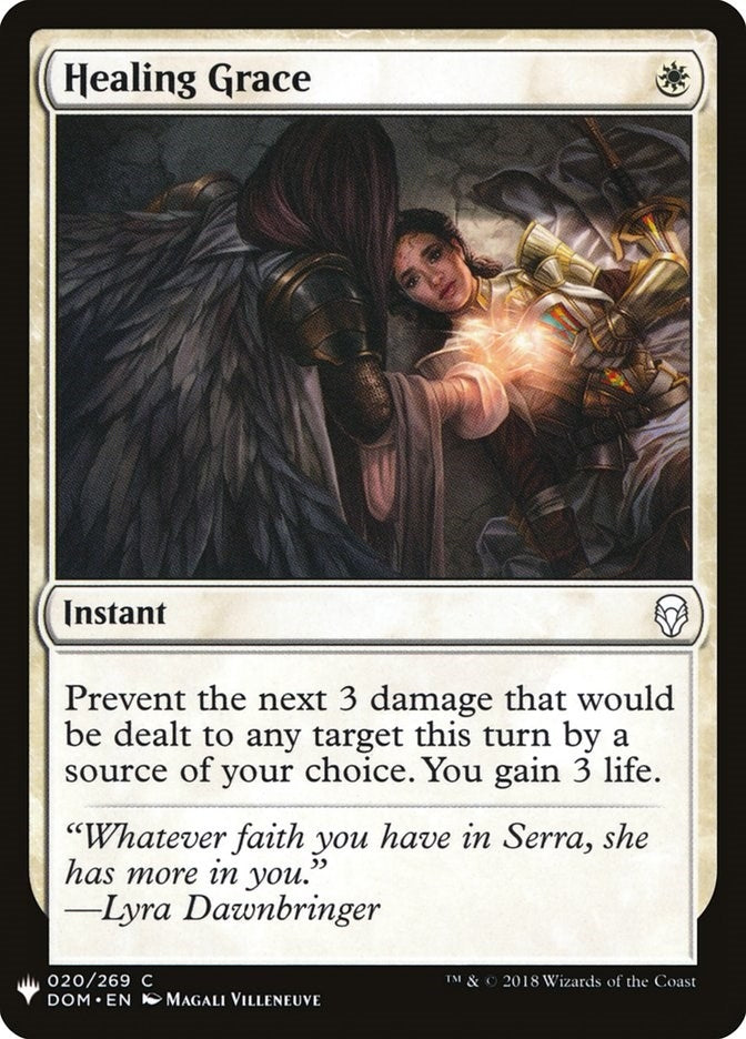 Image for Healing Grace (The List Reprints) (20) - Magic: The Gathering