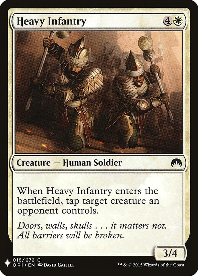 Image for Heavy Infantry (The List Reprints) (18) - Magic: The Gathering