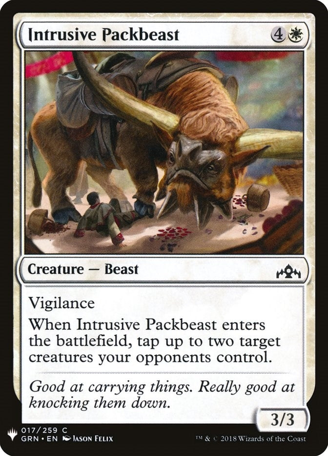 Image for Intrusive Packbeast (The List Reprints) (17) - Magic: The Gathering