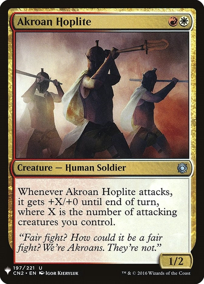 Image for Akroan Hoplite (The List Reprints) (197) - Magic: The Gathering
