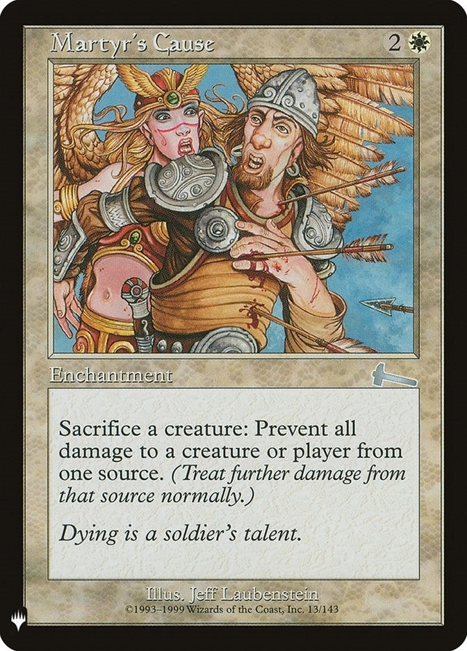 Image for Martyr's Cause (The List Reprints) (13) - Magic: The Gathering