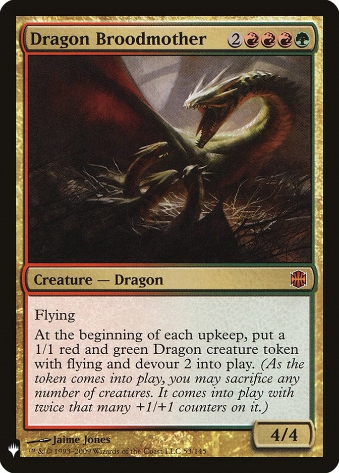 Image for Dragon Broodmother (The List Reprints) (53) - Magic: The Gathering