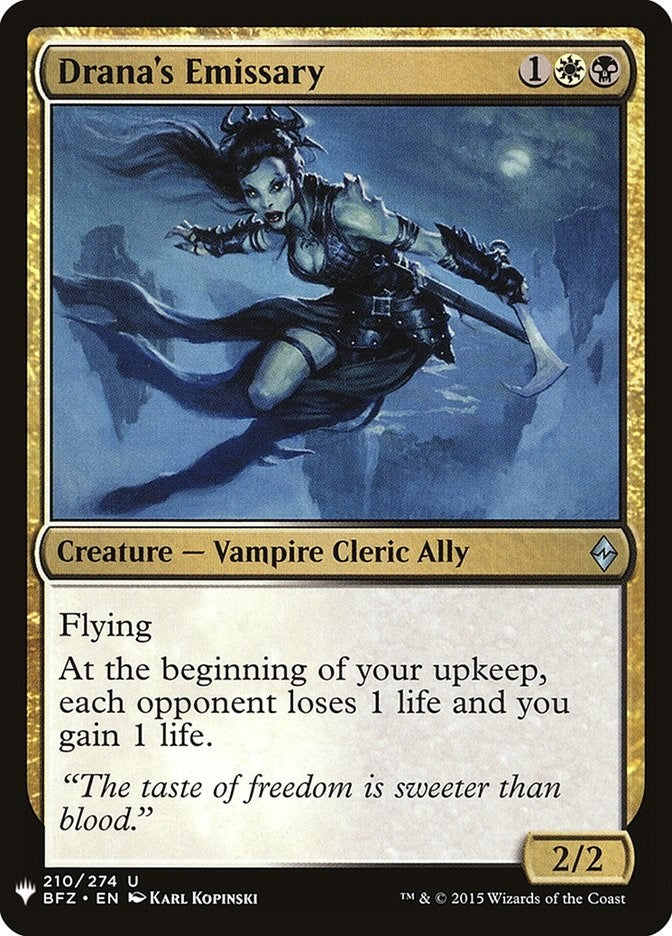Image for Drana's Emissary (The List Reprints) (210) - Magic: The Gathering