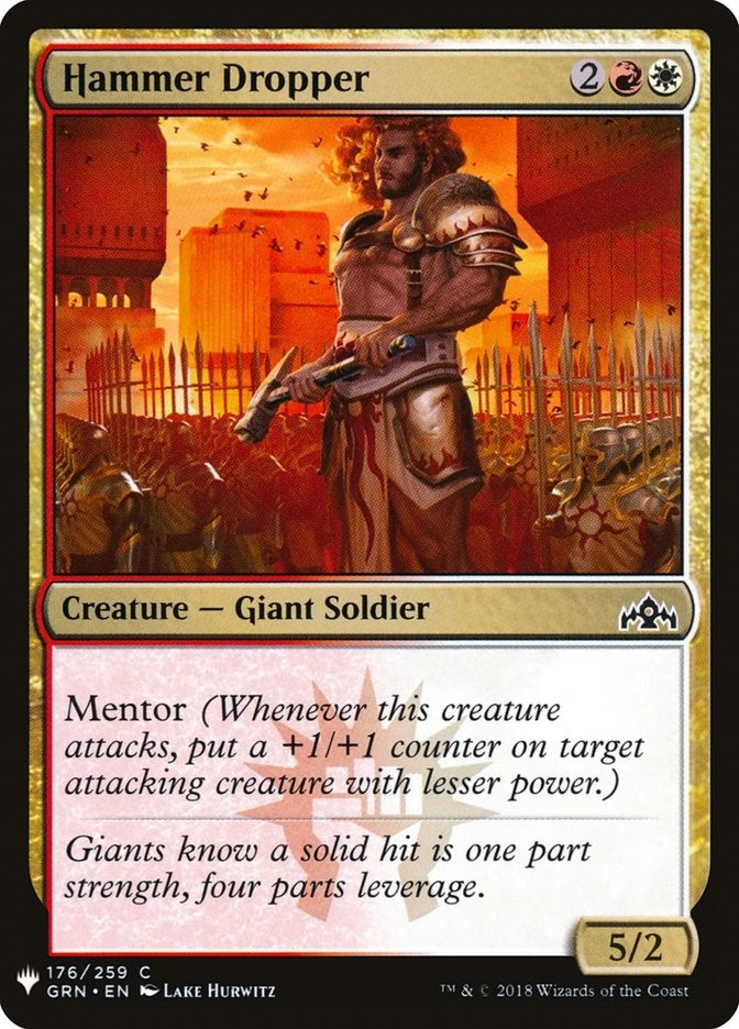 Image for Hammer Dropper (The List Reprints) (176) - Magic: The Gathering