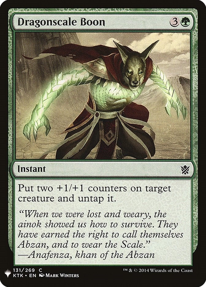 Image for Dragonscale Boon (The List Reprints) (131) - Magic: The Gathering