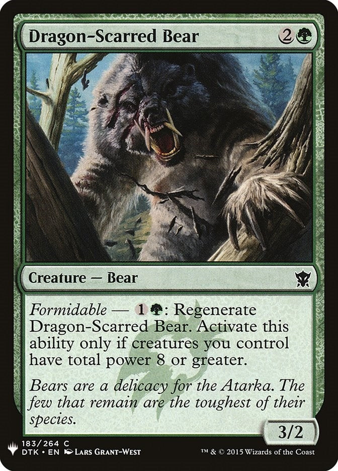Image for Dragon-Scarred Bear (The List Reprints) (183) - Magic: The Gathering