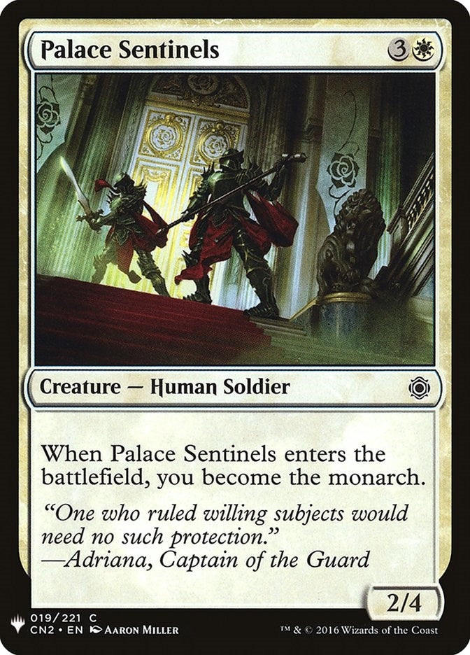 Image for Palace Sentinels (The List Reprints) (19) - Magic: The Gathering