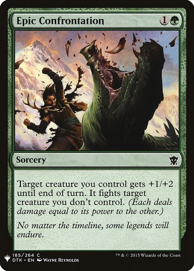 Image for Epic Confrontation (The List Reprints) (185) - Magic: The Gathering