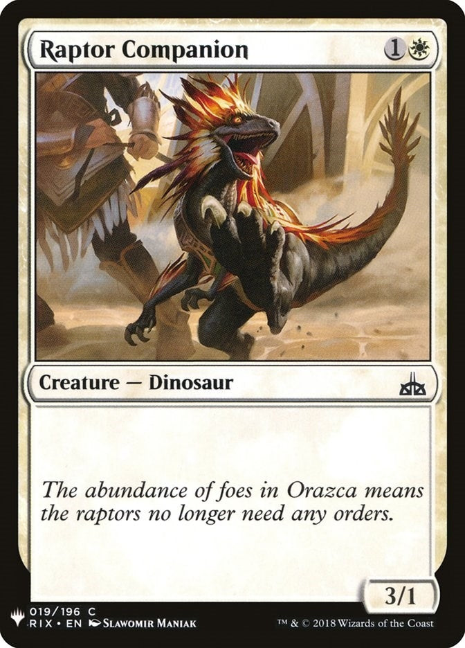 Image for Raptor Companion (The List Reprints) (19) - Magic: The Gathering