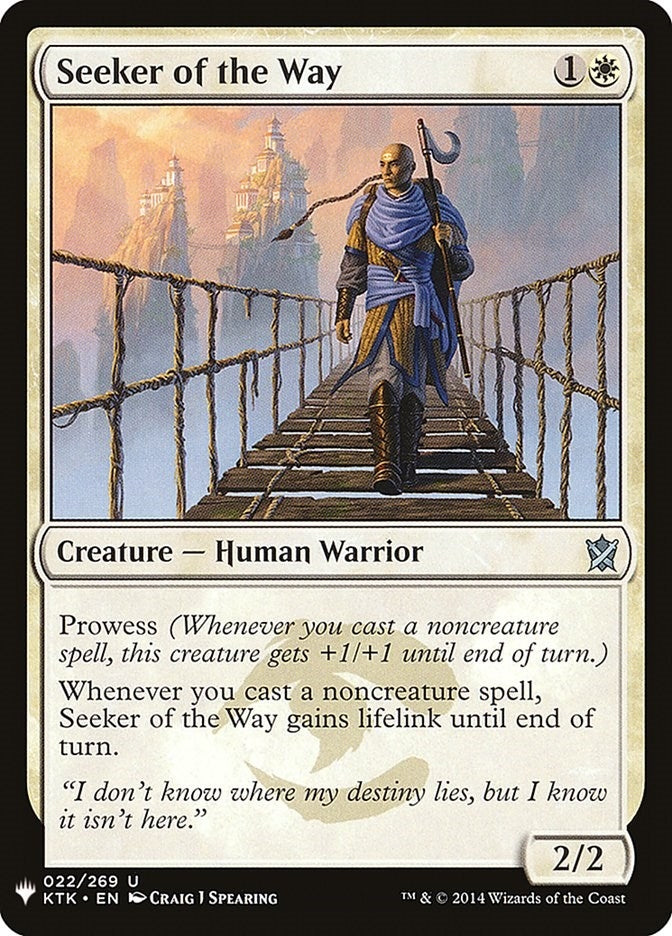 Image for Seeker of the Way (The List Reprints) (22) - Magic: The Gathering