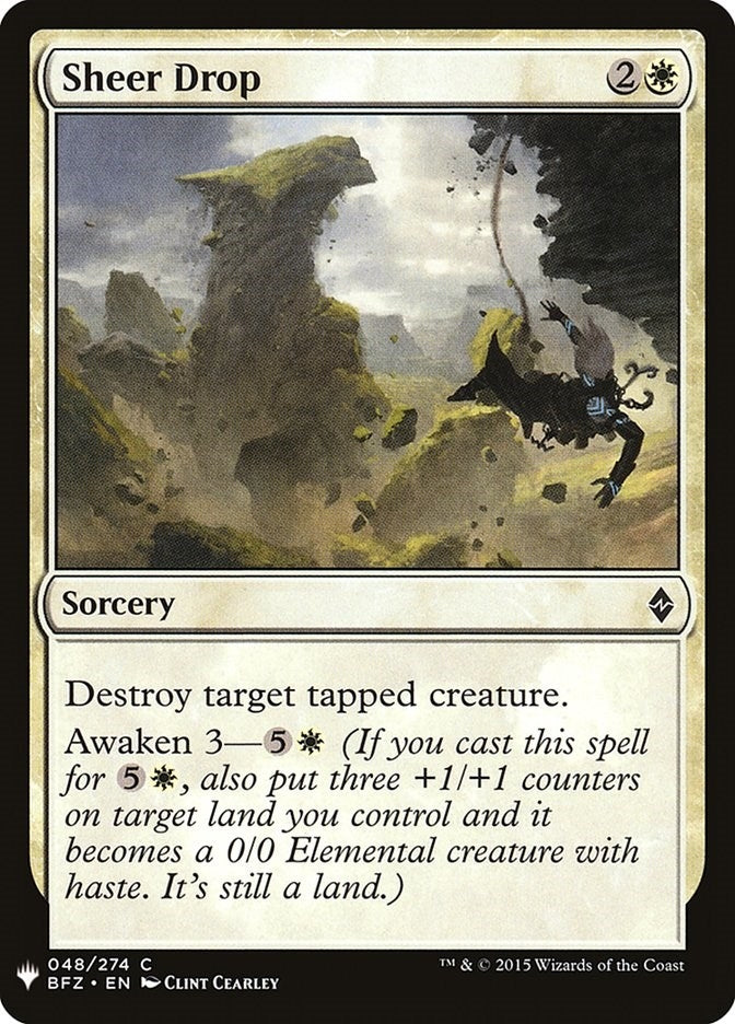 Image for Sheer Drop (The List Reprints) (48) - Magic: The Gathering