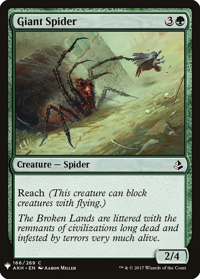 Image for Giant Spider (The List Reprints) (166) - Magic: The Gathering