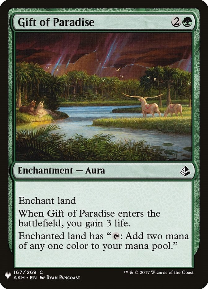 Image for Gift of Paradise (The List Reprints) (167) - Magic: The Gathering