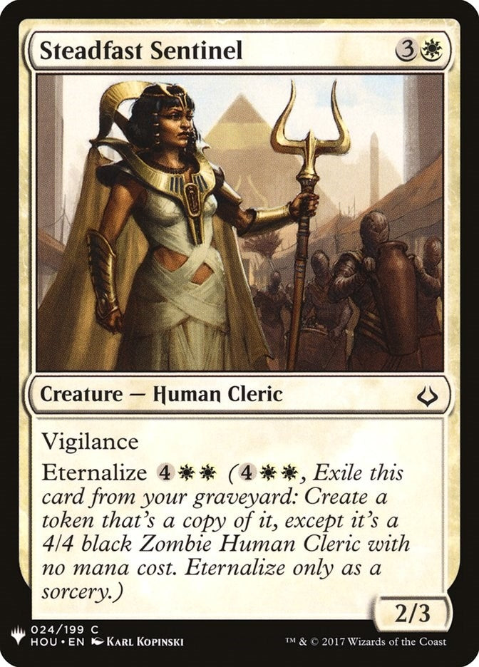 Image for Steadfast Sentinel (The List Reprints) (24) - Magic: The Gathering