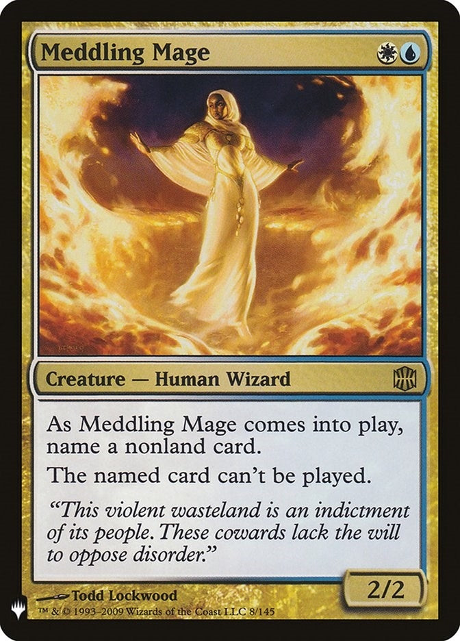 Image for Meddling Mage (The List Reprints) (8) - Magic: The Gathering