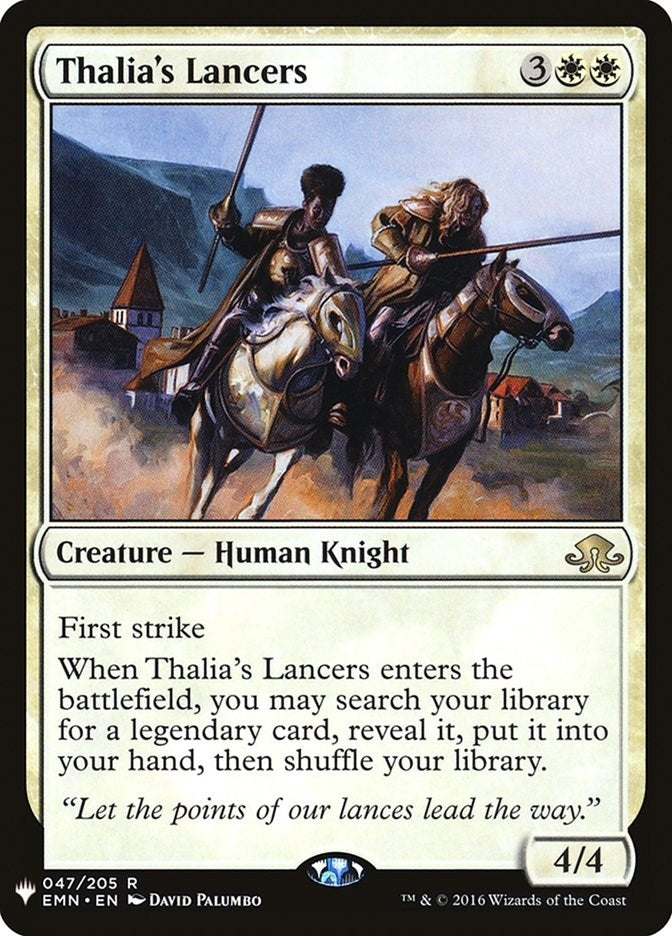 Image for Thalia's Lancers (The List Reprints) (047/205) - Magic: The Gathering