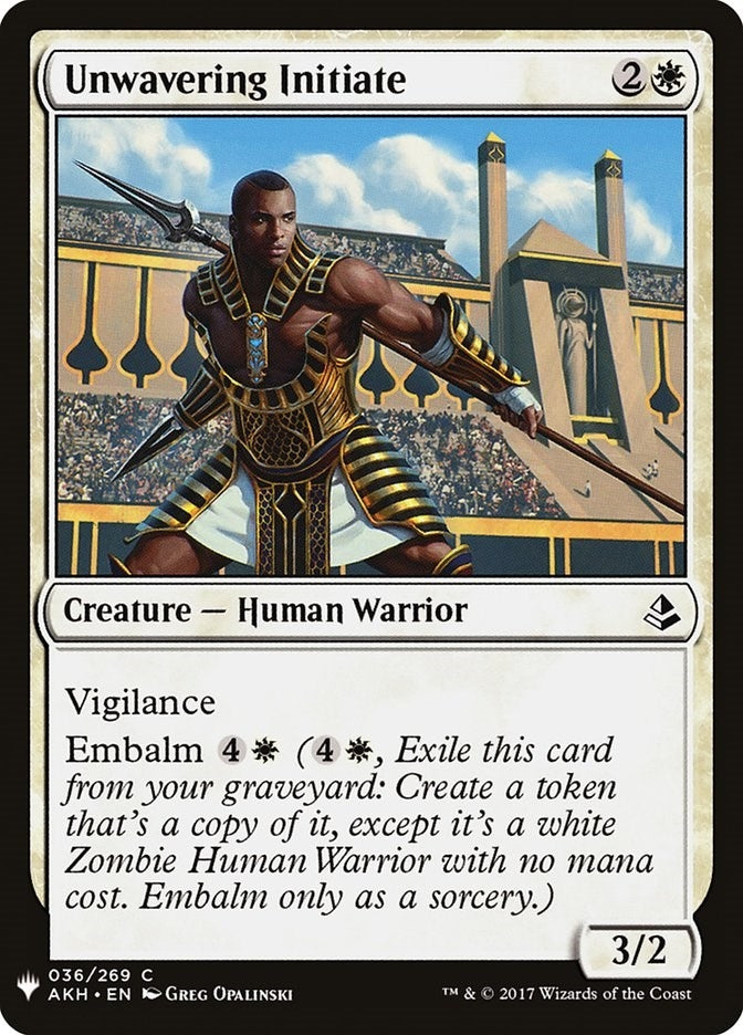 Image for Unwavering Initiate (The List Reprints) (36) - Magic: The Gathering