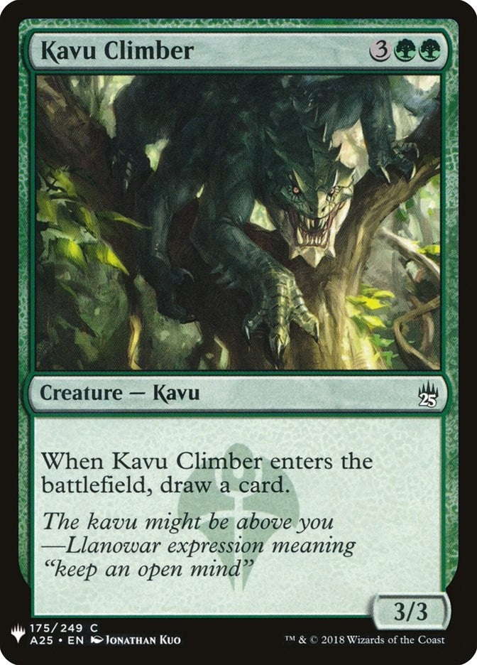 Image for Kavu Climber (The List Reprints) (175) - Magic: The Gathering