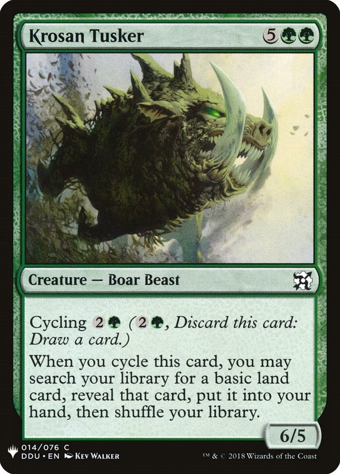 Image for Krosan Tusker (DDU) (The List Reprints) (14) - Magic: The Gathering