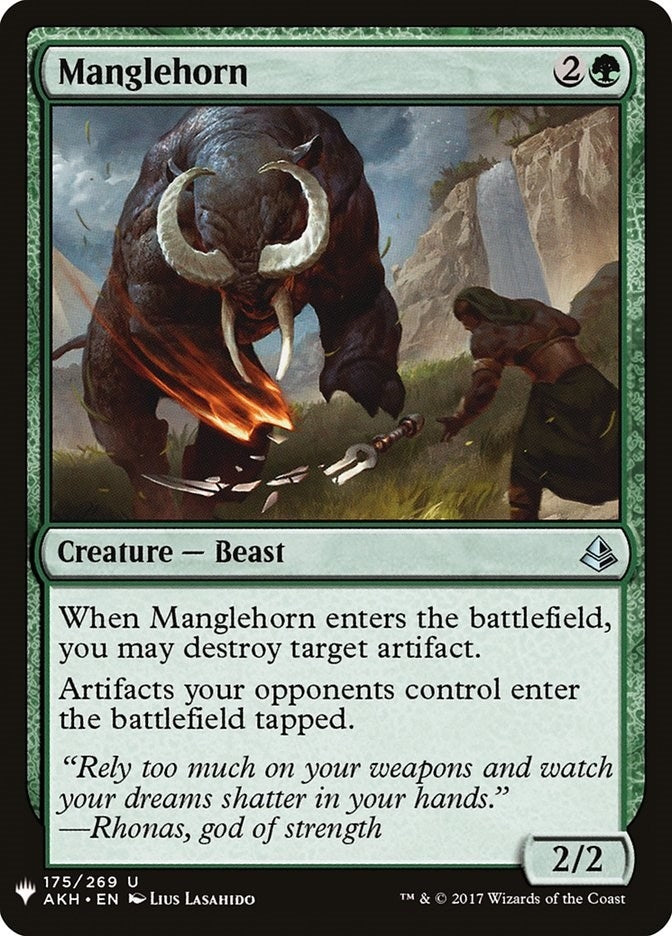 Image for Manglehorn (The List Reprints) (175) - Magic: The Gathering