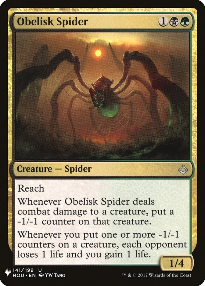 Image for Obelisk Spider (The List Reprints) (141) - Magic: The Gathering