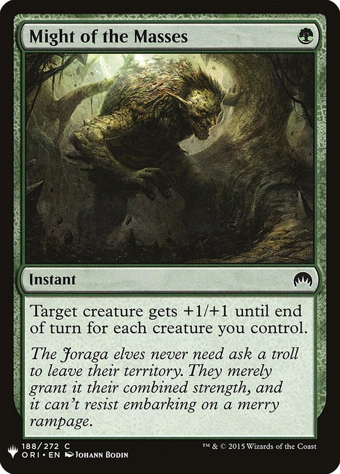 Image for Might of the Masses (The List Reprints) (188) - Magic: The Gathering