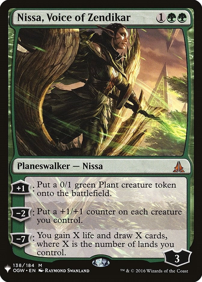 Image for Nissa, Voice of Zendikar (The List Reprints) (138) - Magic: The Gathering