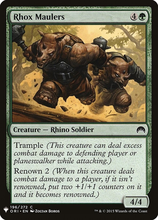 Image for Rhox Maulers (The List Reprints) (196) - Magic: The Gathering