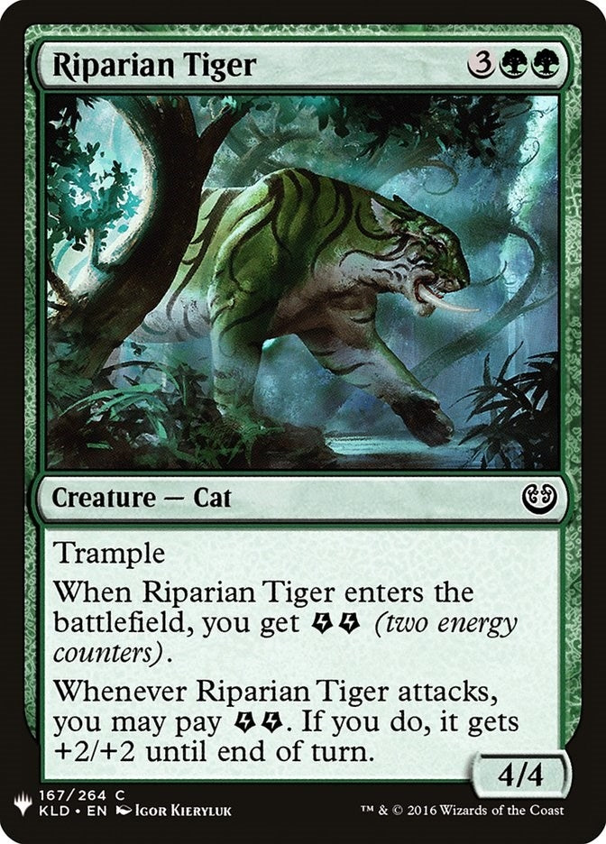 Image for Riparian Tiger (The List Reprints) (167) - Magic: The Gathering