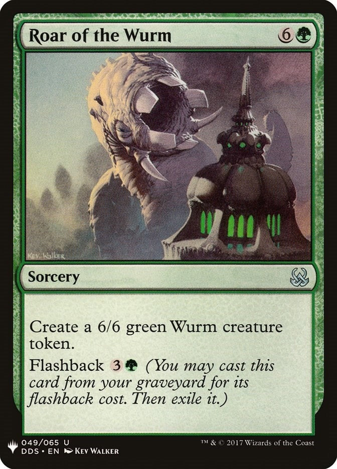 Image for Roar of the Wurm (The List Reprints) (49) - Magic: The Gathering