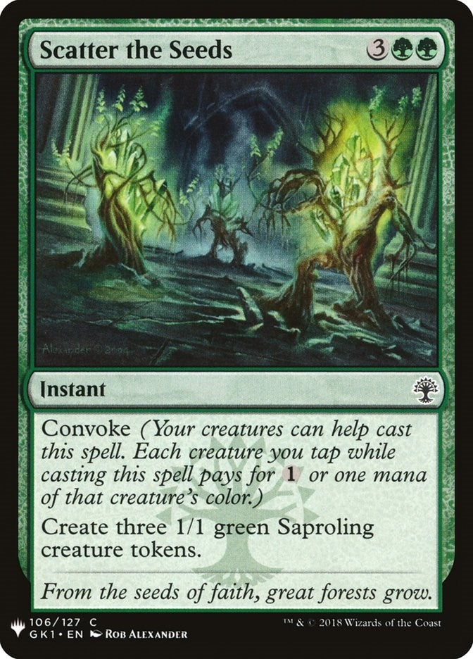 Image for Scatter the Seeds (The List Reprints) (106) - Magic: The Gathering