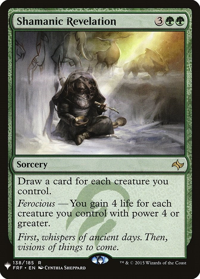 Image for Shamanic Revelation (The List Reprints) (138) - Magic: The Gathering