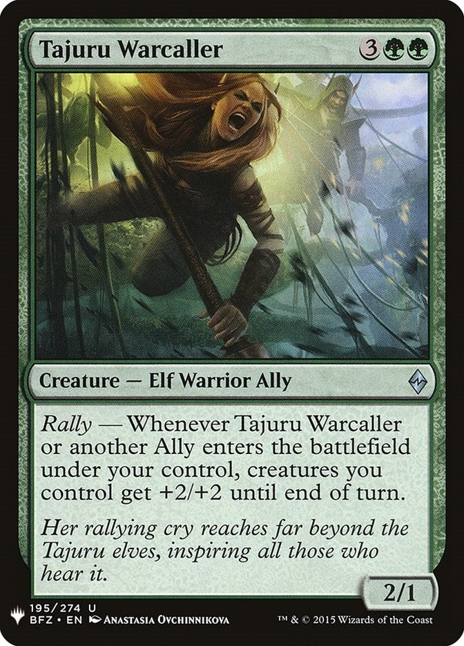 Image for Tajuru Warcaller (The List Reprints) (195) - Magic: The Gathering