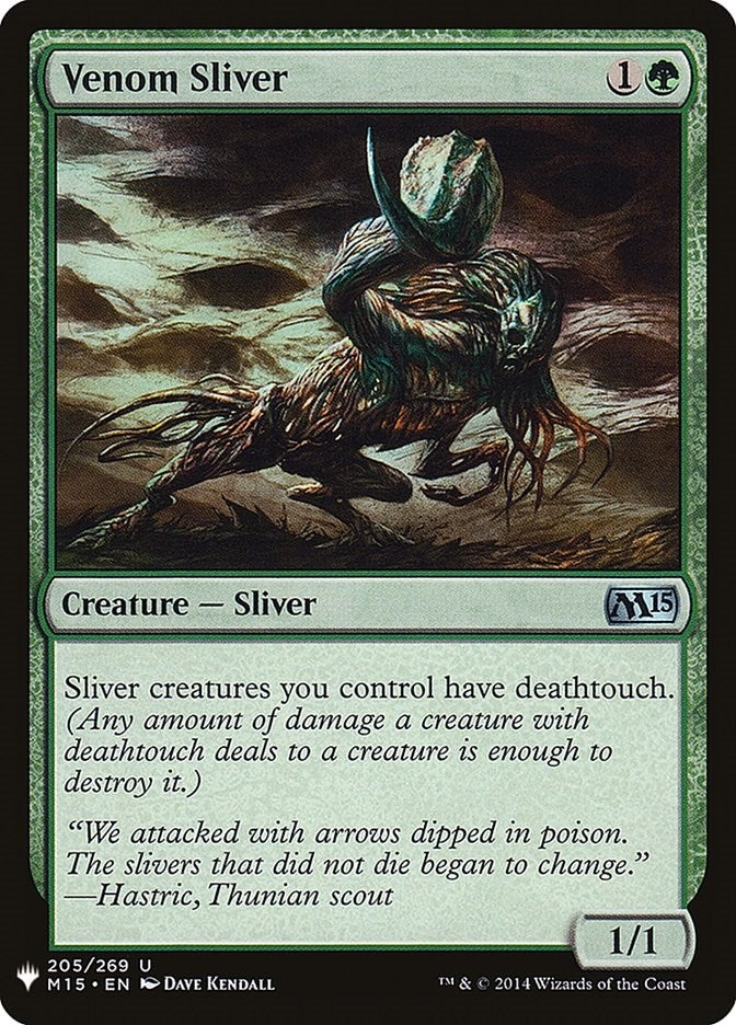 Image for Venom Sliver (The List Reprints) (205) - Magic: The Gathering