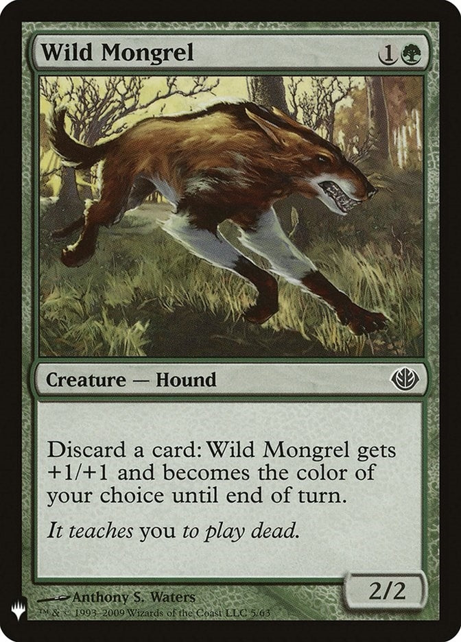 Image for Wild Mongrel (The List Reprints) (5) - Magic: The Gathering
