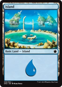 Image for Island (058) (Magic Game Night 2019) (58) - Magic: The Gathering