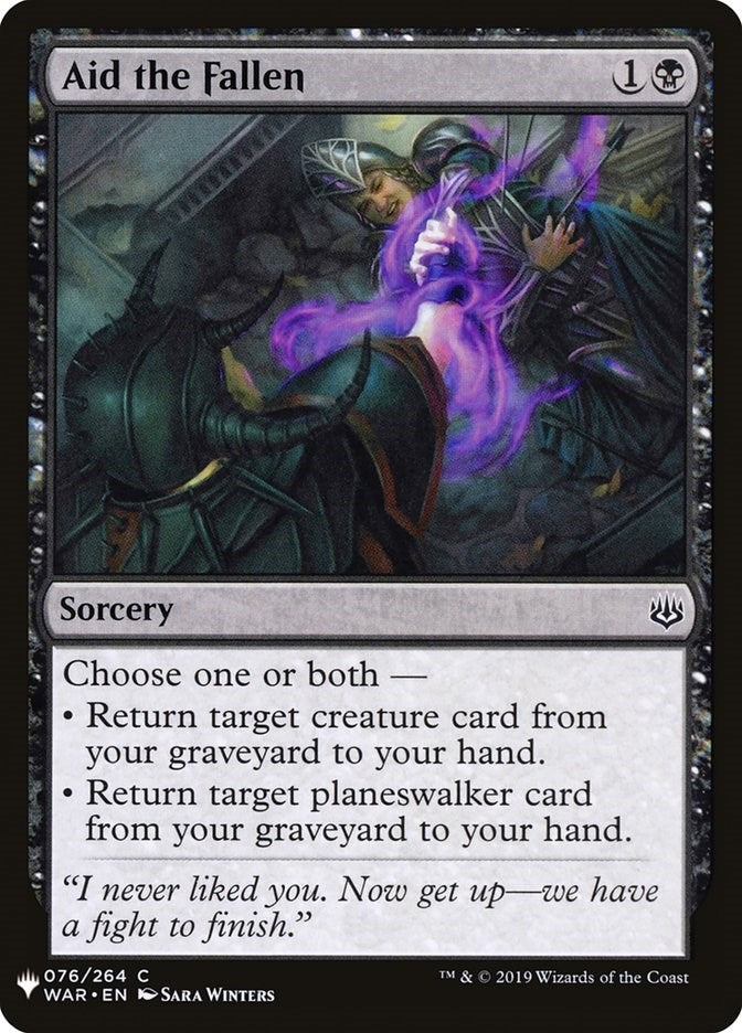 Image for Aid the Fallen (The List Reprints) (76) - Magic: The Gathering