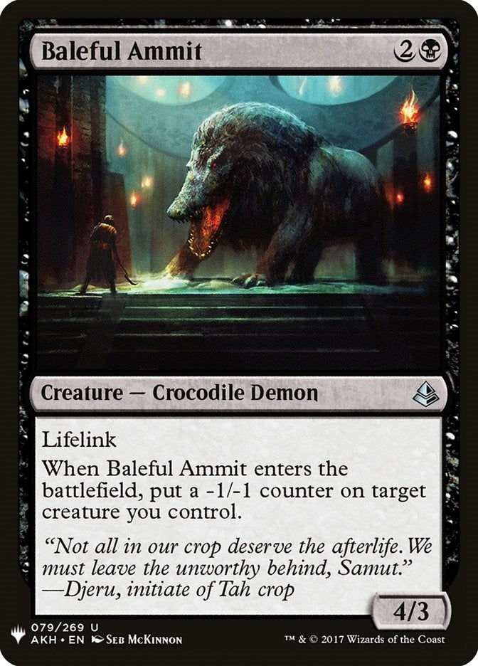 Image for Baleful Ammit (The List Reprints) (79) - Magic: The Gathering