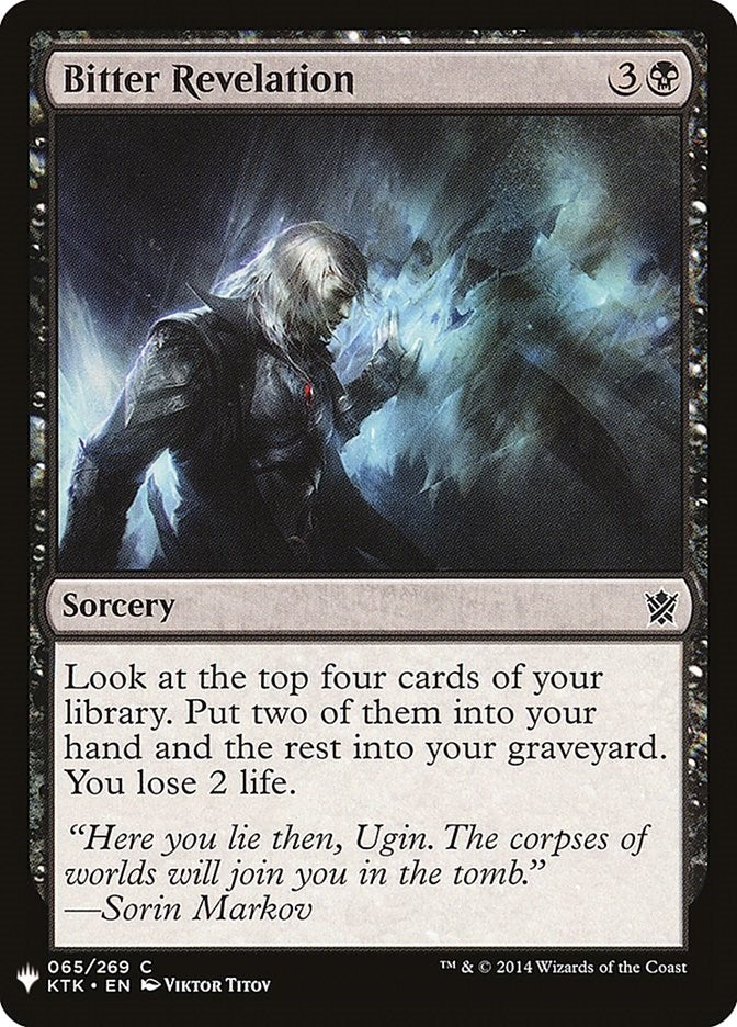 Image for Bitter Revelation (The List Reprints) (65) - Magic: The Gathering
