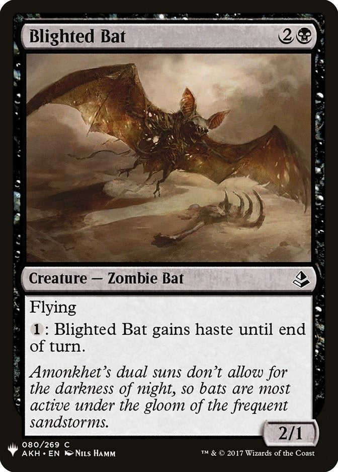 Image for Blighted Bat (The List Reprints) (80) - Magic: The Gathering