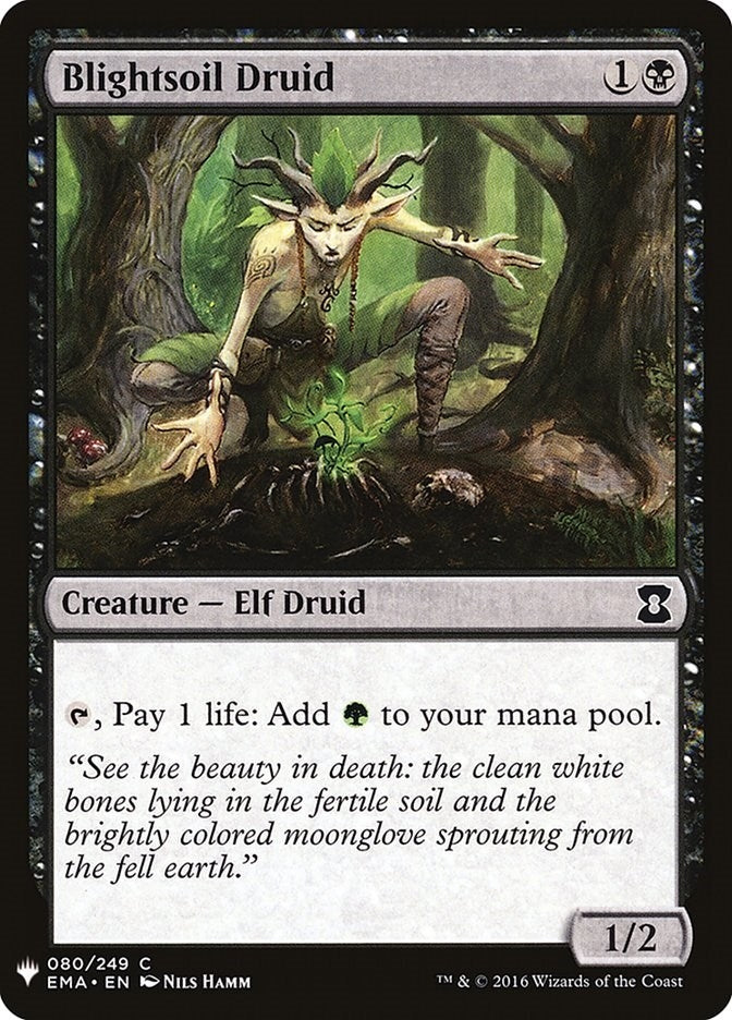Image for Blightsoil Druid (The List Reprints) (80) - Magic: The Gathering