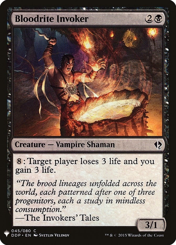 Image for Bloodrite Invoker (The List Reprints) (45) - Magic: The Gathering
