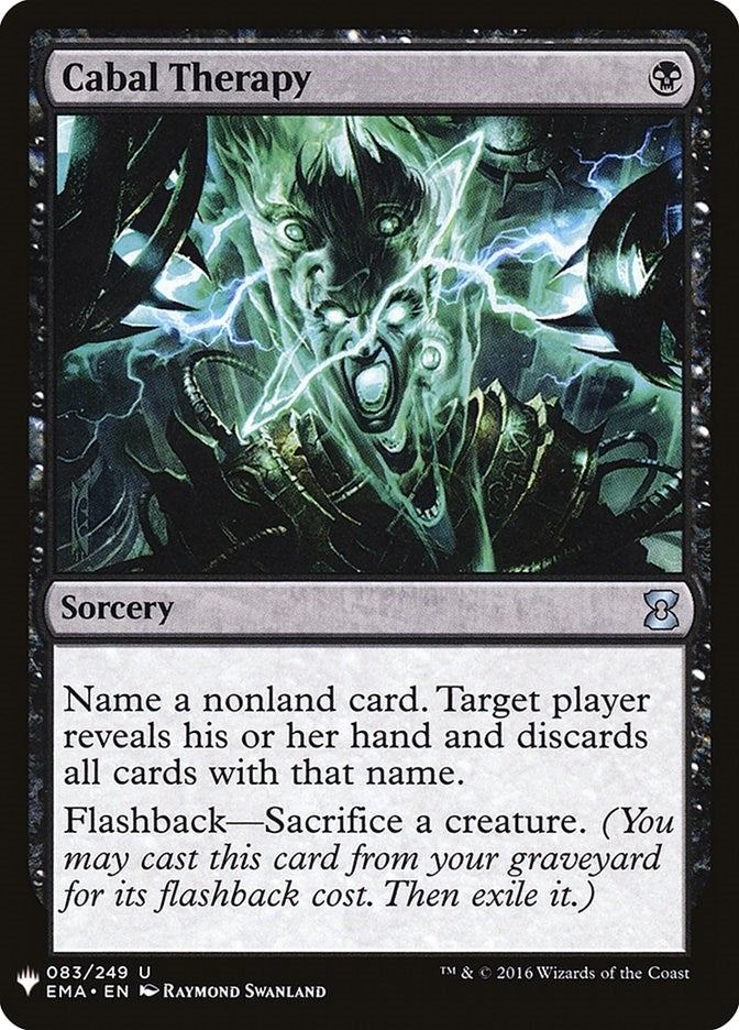 Image for Cabal Therapy (The List Reprints) (83) - Magic: The Gathering