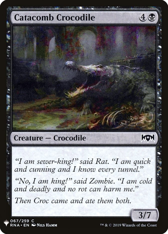 Image for Catacomb Crocodile (The List Reprints) (67) - Magic: The Gathering