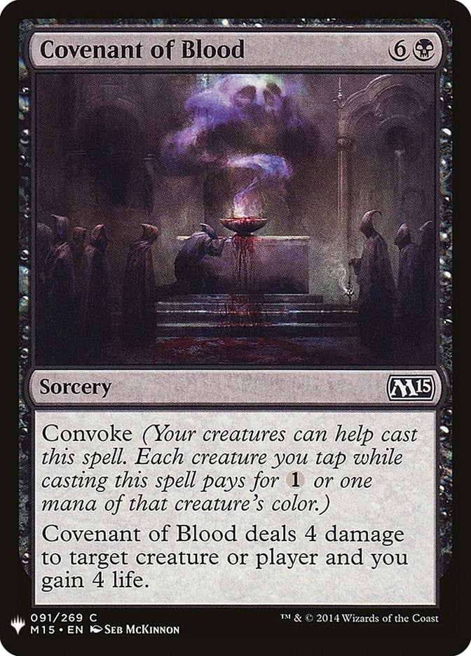 Image for Covenant of Blood (The List Reprints) (91) - Magic: The Gathering