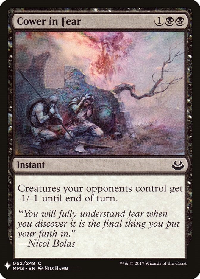 Image for Cower in Fear (The List Reprints) (62) - Magic: The Gathering