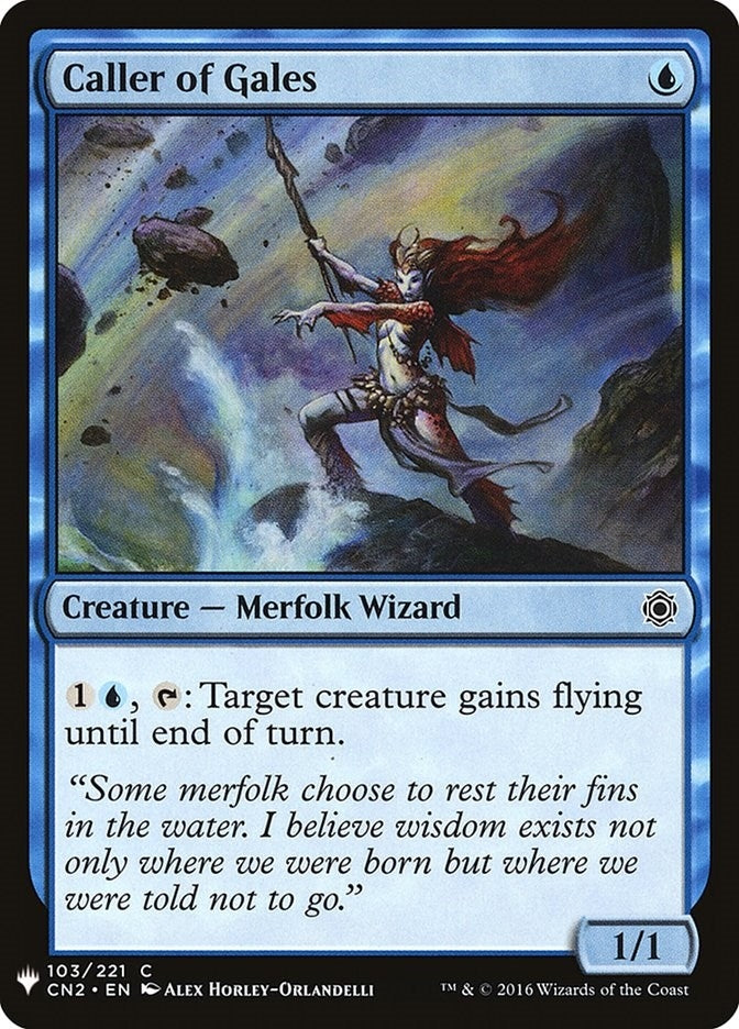 Image for Caller of Gales (The List Reprints) (103) - Magic: The Gathering