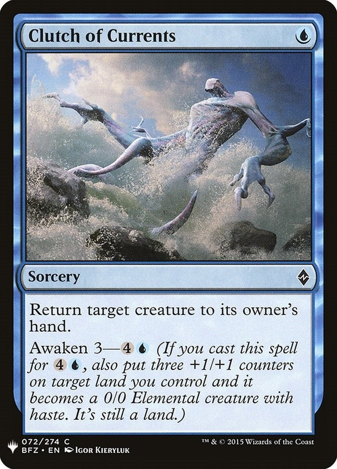 Image for Clutch of Currents (The List Reprints) (72) - Magic: The Gathering